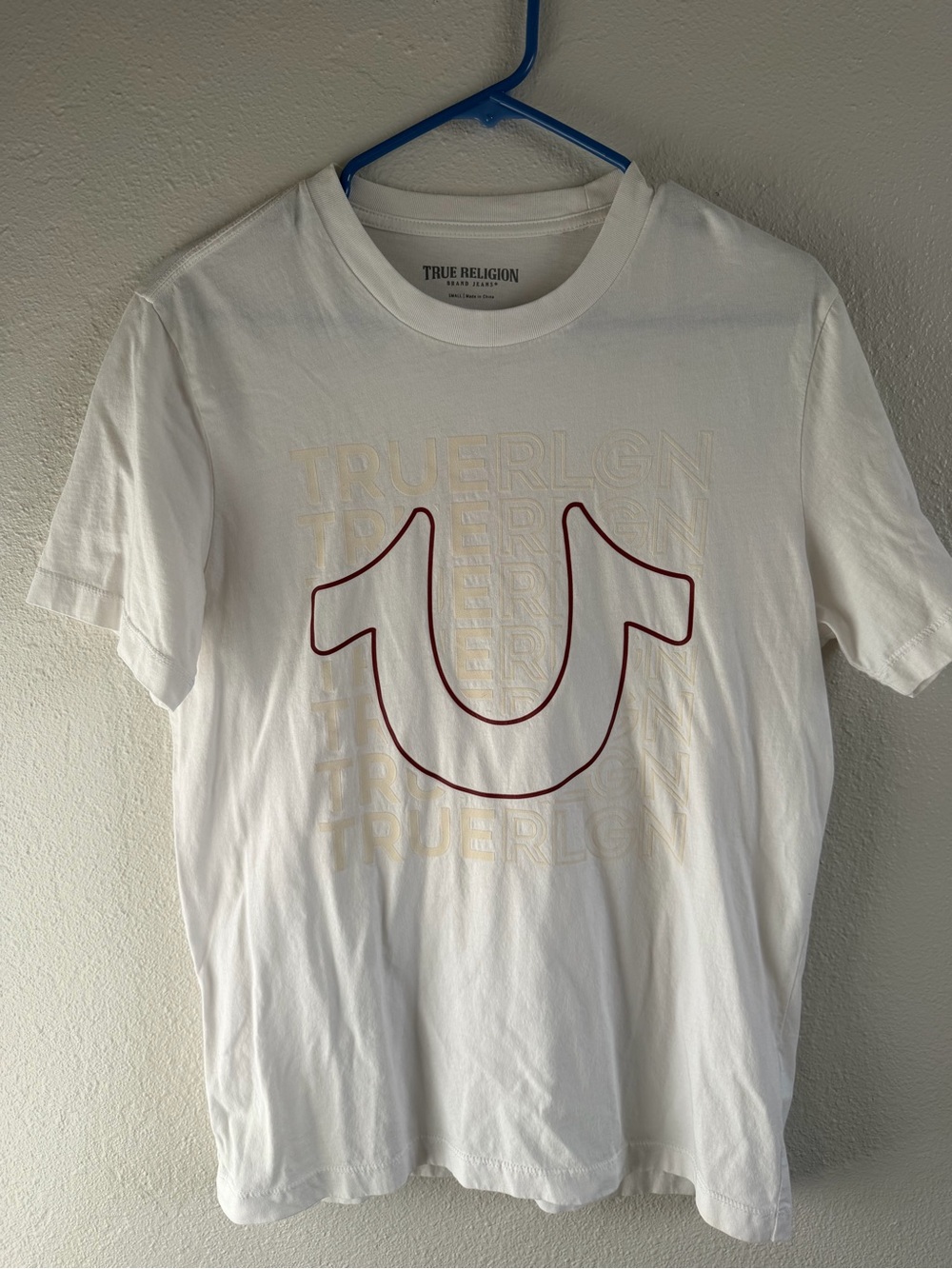 True Religion White Short-Sleeve Logo Tee